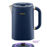 Чайник электрический металлический КТ-6749 - 1.5 л Чайник электрический металлический КТ-6749 - 1.5 л