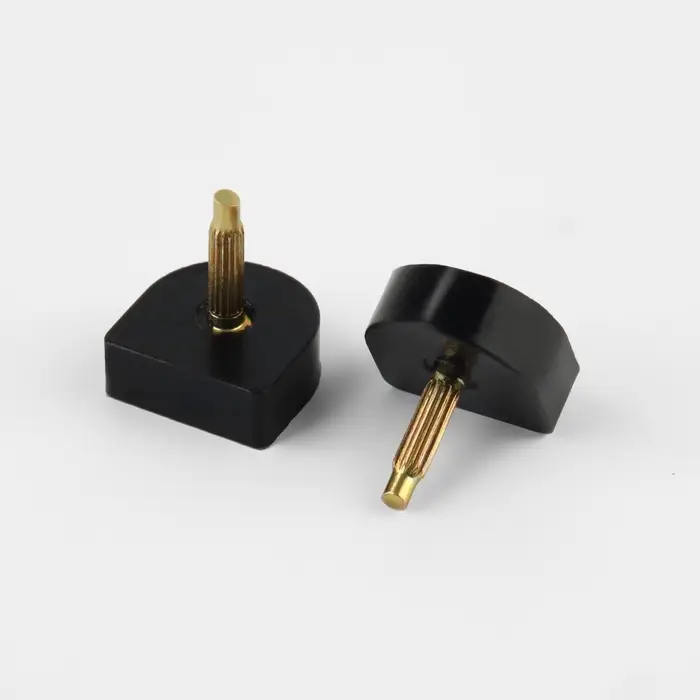 Набойки для каблуков, 16×16×6 мм, 2 шт., чёрные