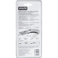 Нож универсальный Attache Selection 2в1,19мм трапец.+складное лезвие