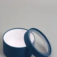 Набор подарочных коробок 2 в 1 круглых,  морской, с окном, 21 х 11 - 18 х 10 см