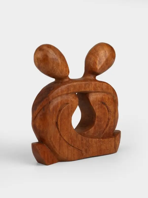 Абстракция &laquo;Влюблённые&raquo;, 19&times;4&times;19 см, дерево суар