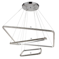 Люстра BayerLux 59913/3 LED 114Вт 4000К серебро 71х71х2-82 см Люстра BayerLux 59913/3 LED 114Вт 4000К серебро 71х71х2-82 см