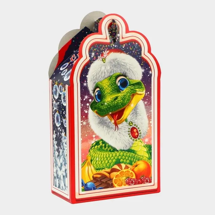 Подарочная коробка новогодняя Фигурная малая «Лакомка Символ года», упаковка, 11.1×5.8×20.5 см Подарочная коробка новогодняя Фигурная малая «Лакомка Символ года», упаковка, 11.1×5.8×20.5 см