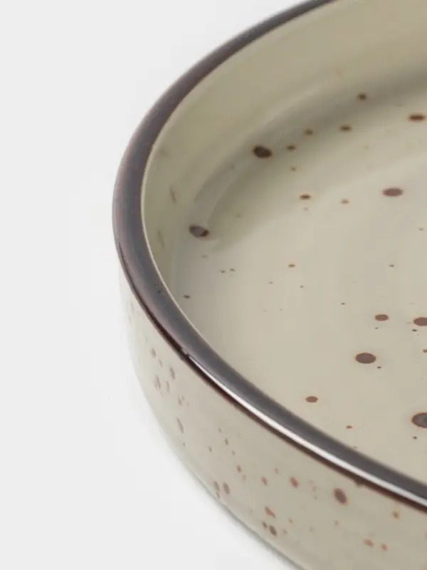 Тарелка с бортиком Magistro Mediterana, d=20.5 см, фарфор, бежевая