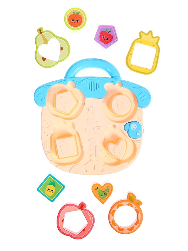 ЗАБИЯКА Музыкальная игрушка  ЗАБИЯКА Музыкальная игрушка "Бизидоска" SL-07255 фрукты, звук, свет,цвет МИКС