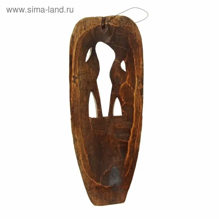 Маска дерево "Аисты" 30х4х12 см