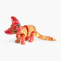 3Д - печатная игрушка &laquo;Котёнок&raquo;, подвижная, цвет МИКС