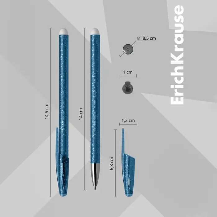Ручка гелевая стираемая ErichKrause R-301 Magic Gel, узел 0.5 мм, чернила синие, длина линии письма 200 метров (цена за 1 шт.) Ручка гелевая стираемая ErichKrause R-301 Magic Gel, узел 0.5 мм, чернила синие, длина линии письма 200 метров (цена за 1 шт.)