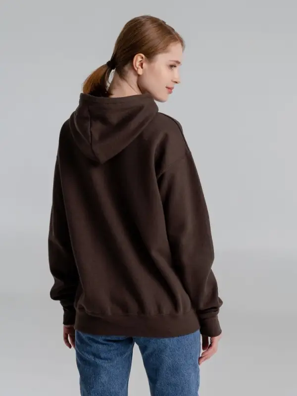 Толстовка с капюшоном Slam 320, темно-коричневая (шоколад), размер XS