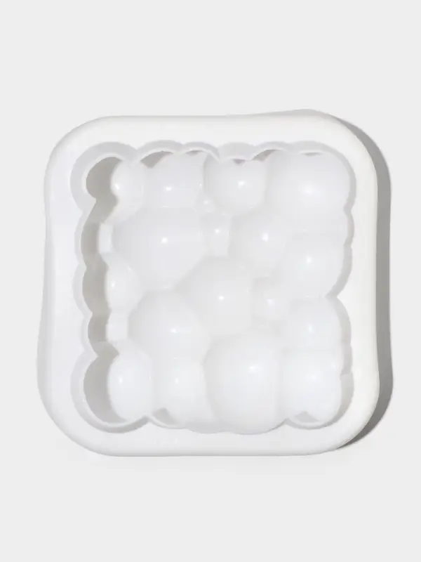 Форма для муссовых десертов и выпечки KONFINETTA &laquo;Воздушные пузыри&raquo;, силикон, 20&times;5.5 см, белая