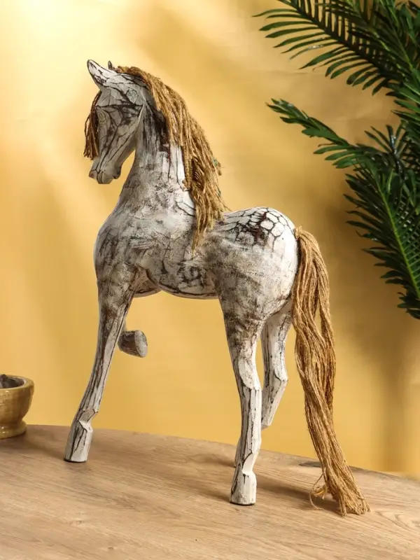 Сувенир интерьерный "Конь" дерево, 37х10х48 см