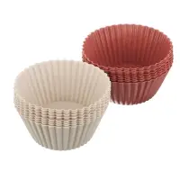 VETTA Набор форм силиконовых 16шт, 6,5x3,3см, "Кекс", 3 цвета