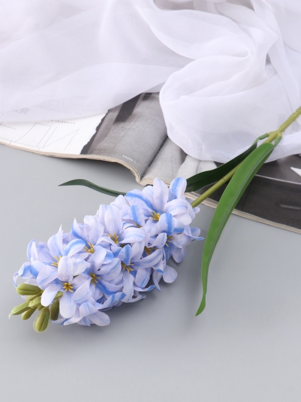 Цветы искусственные  Цветы искусственные "Гиацинт галант" 66х5 см, бело-голубой