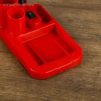 Лампа настольная RISALUX &laquo;Мудрец&raquo;, органайзер, Е27, 40 Вт, красная, 18&times;11.5&times;33 см