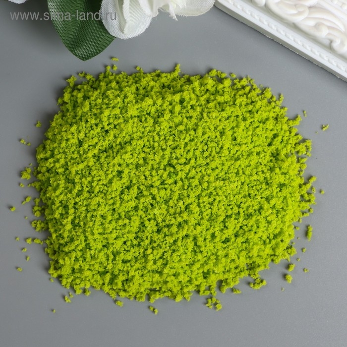 Декор для создания миниатюр (деревья, газон) порошок Декор для создания миниатюр (деревья, газон) порошок "Жёлто-зелёный" набор 20 гр