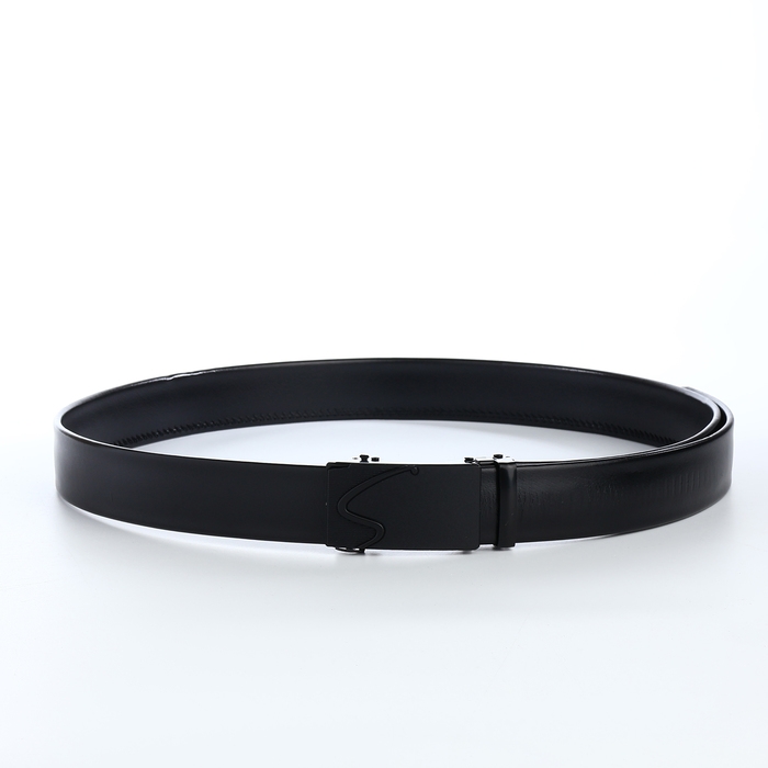 Ремень мужской, Великан, ширина 4 см, пряжка автомат, цвет чёрный Ремень мужской, Великан, ширина 4 см, пряжка автомат, цвет чёрный