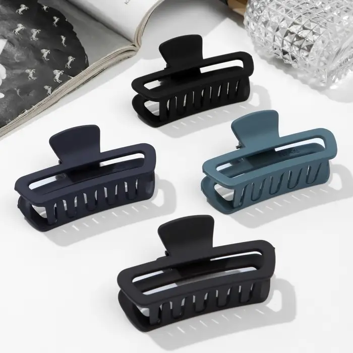 Крабик для волос «Матовый», прямой округление, 7.5 см, МИКС Крабик для волос «Матовый», прямой округление, 7.5 см, МИКС