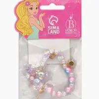 Браслет детский &laquo;Выбражулька. Мишка и звёзды&raquo;, d=5.5 см, фиолетовый