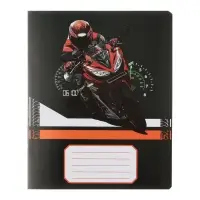 Комплект тетрадей из 10 штук, 18 листов в клетку Calligrata "Racing", обложка мелованная бумага, ВД-лак, блок офсет, 5 видов по 2 штуки