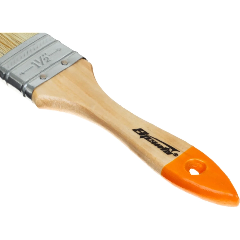 Кисть плоская Sparta Slimline 38 мм, натур. щетина, дерев. ручка (824255)