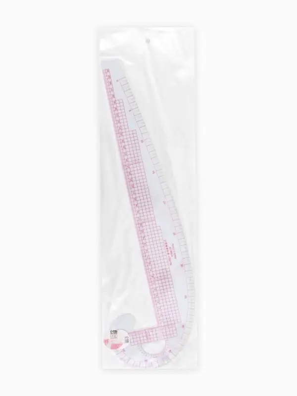 Лекало портновское метрическое &laquo;Бочок&raquo;, с проймой, 47&times;12.5 см, s=0.5 мм, прозрачное