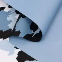 Пленка для цветов, "Эклер", бело-синий, 57х57 см