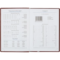 Ежедневник недатированный коричн, А5, 148x218, 352стр, Agenda