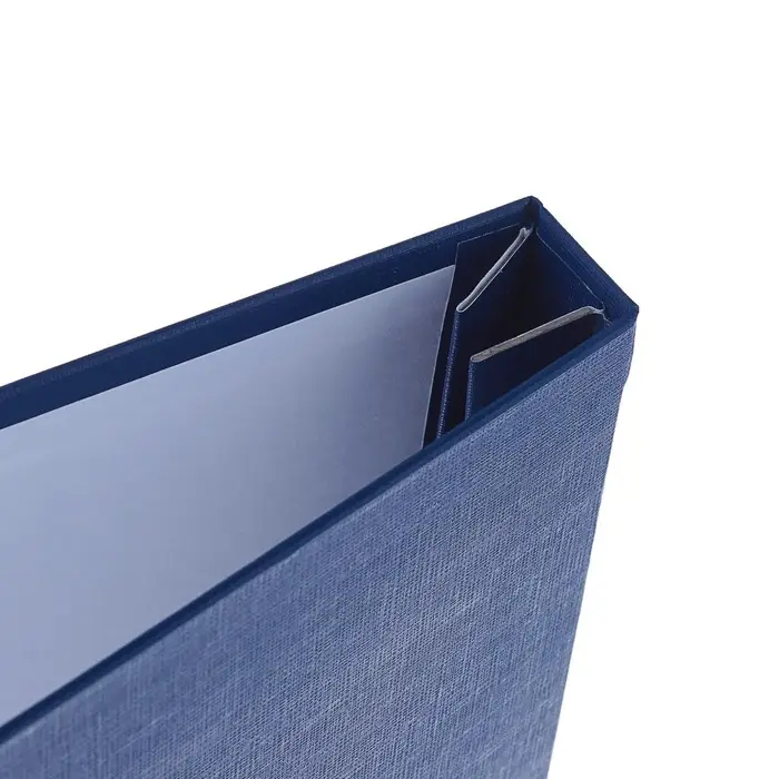 Папка &laquo;Выпускная квалификационная работа&raquo; бумвинил, гребешки/сутаж, без бумаги, синяя (вместимость до 150 листов)