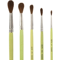 Набор кистей ZOO, 5 шт. ПОНИ (круглые № 1, 2, 3, 4, 5) 33С 2184-08