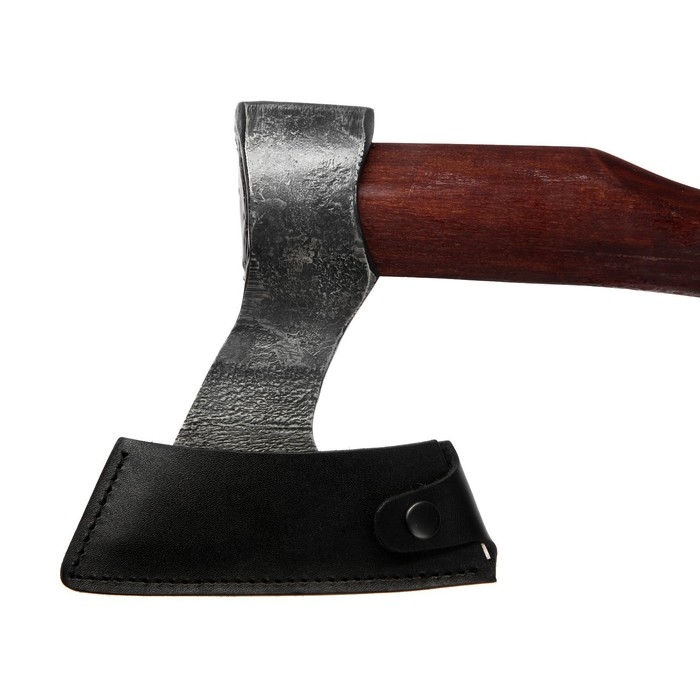 Топор охотничий кованый ТУНДРА ПРОФИ, топорище высшего сорта Топор охотничий кованый ТУНДРА ПРОФИ, топорище высшего сорта "дуб" воск, с чехлом, 800 г