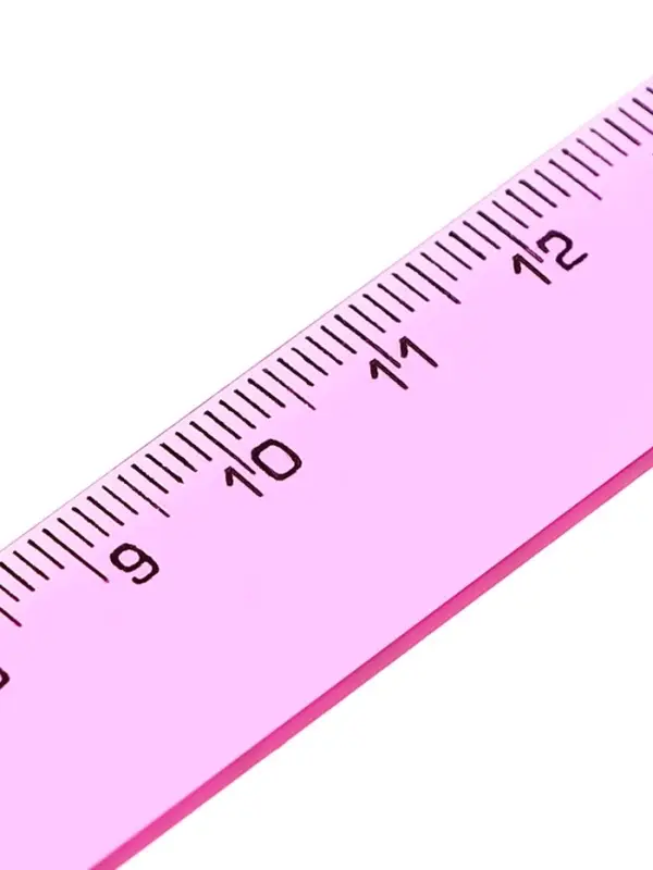 Набор пластиковых линеек Calligrata, 4 штуки (15, 20, 25 и 30 см), прозрачные, МИКС