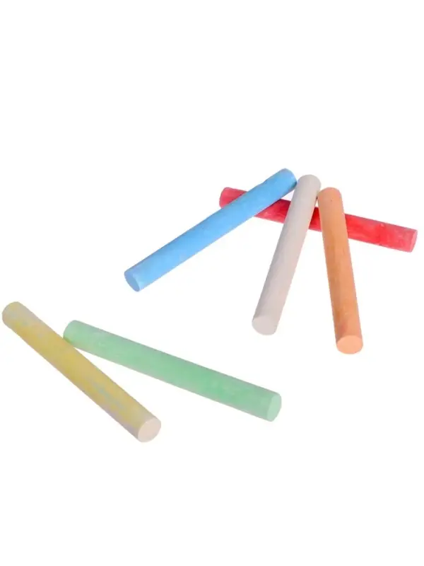 Мел школьный, цветной, набор 12 штук, круглый, в картонной коробке Мел школьный, цветной, набор 12 штук, круглый, в картонной коробке