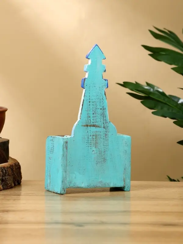 Календарь настольный Календарь настольный "Маяк" дерево 11х5х19 см, цв. бирюзово-синий