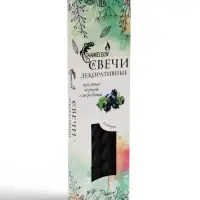 Набор: свечи ароматические витые 1.9&times;24 см, 4 шт., 40 г, 8 ч, смородина