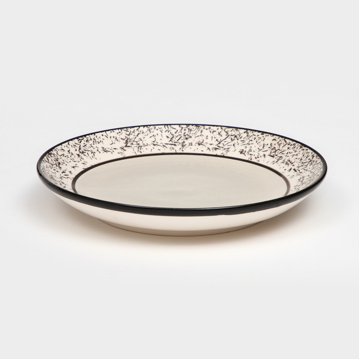 Тарелка «Персия», керамика, серая, 19 см, 1 сорт, Иран Тарелка «Персия», керамика, серая, 19 см, 1 сорт, Иран