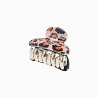 Крабик для волос &laquo;Шёлк&raquo;, лео, 4&times;2.5 см, МИКС