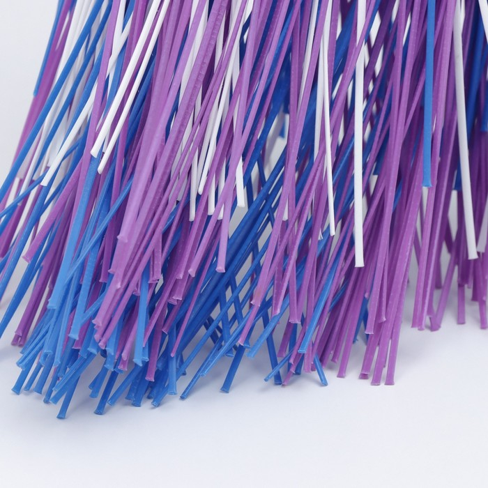 Метла полипропиленовая, с черенком «Дорогая», 5 колец, цвет МИКС Метла полипропиленовая, с черенком «Дорогая», 5 колец, цвет МИКС