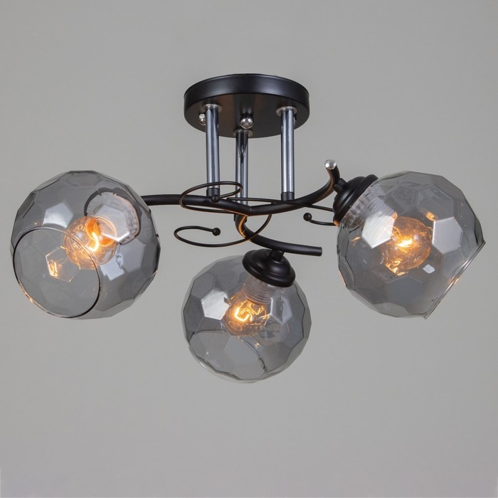 Люстра "Саманта" 3хЕ27 40Вт черный 40х40х23 см BayerLux