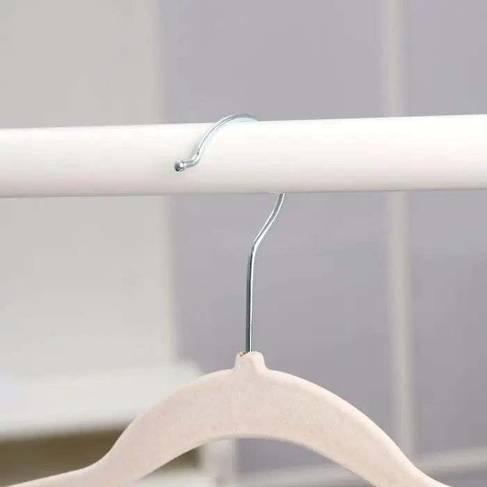 Плечики для одежды &laquo;Бархат&raquo;, размер 44-46, флокированное покрытие, цвет МИКС