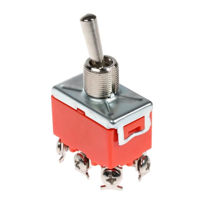 Тумблер, 250 В, 15 А, ON-OFF-ON, 6c