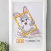 Фоторамка для фото 40&times;60 см Keep memories Luxe Elegance, пластик, белый, (пластиковый экран)