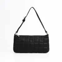 Сумка женская багет на молнии, 27&times;5&times;13 см, чёрная