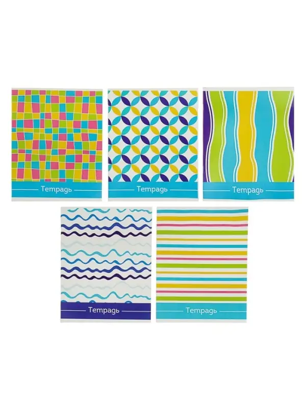 Тетрадь 48 листов в линейку Calligrata «Орнамент», обложка мелованный картон, блок №2, белизна 75% (серые листы), МИКС