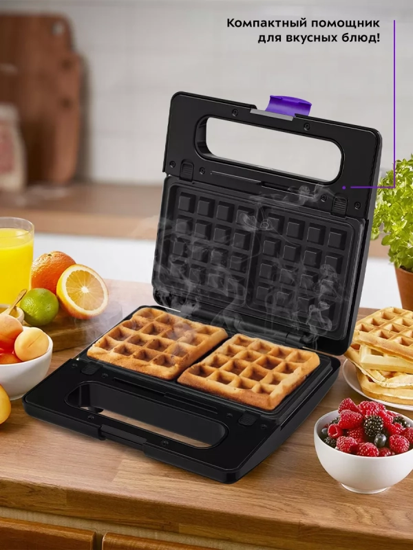 Вафельница электрическая для венских вафель КТ-3611 (3 в 1) Вафельница электрическая для венских вафель КТ-3611 (3 в 1)