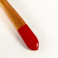 Ложка деревянная &laquo;Чернушка&raquo;, с плоским черенком, 20.2&times;6.2 см, хохлома, ручная роспись