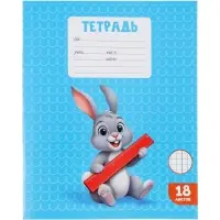 Тетрадь 18 листов в клетку Calligrata KIDS, блок офсет, 5 В МИКС