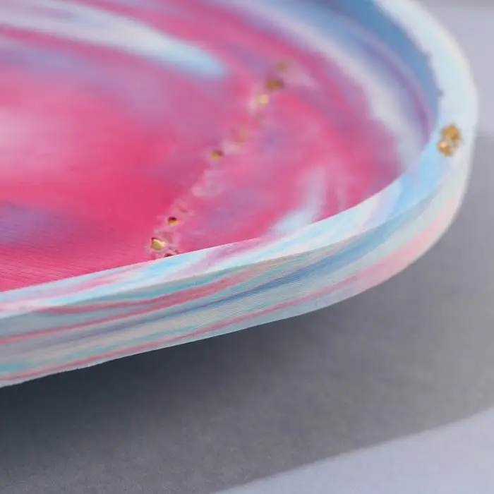 Блюдце &laquo;Разводы&raquo;, 18.5 х 9 см, МИКС