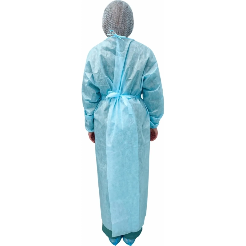 Халат хирург. н/с,рук.манжет, дл.140 см,пл.42,р.48-54,голуб, 2шт./уп,5053/2