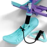 Снегокат &laquo;Twiny1+&raquo; с пингвинятами, со спинкой, голубой, фиолетовый, TW1+/П Nika Kids