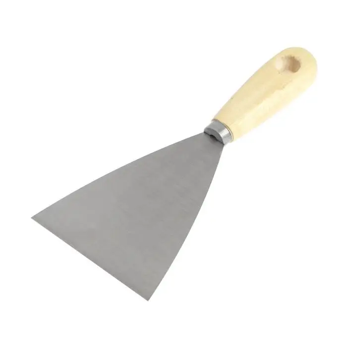 Шпатель малярный ТУНДРА, металлический, деревянная рукоятка, 100 мм Шпатель малярный ТУНДРА, металлический, деревянная рукоятка, 100 мм